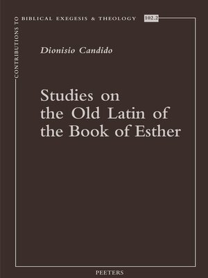 cover image of Studies on the Old Latin of the Book of Esther